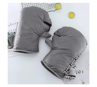 Gants De Guidon Hiver 1 Paire Moto Scooter Hiver Coupe-Vent vélo épaissi Chaud protéger imperméable à la Pluie épais poignée Guidon Garde Couverture Gant(Ribbon Handle Cover)