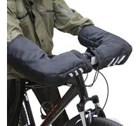 Gants de guidon pour vélo par temps froid avec coussinets réfléchissants sur le devant et les côtés, adaptés pour VTT et vélos électriques
