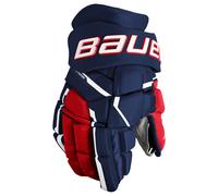 Gants de hockey Bauer Supreme MACH Navy/Red/White Senior 15 pouces