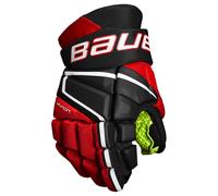 Gants de hockey Bauer Vapor 3X Black/Red Junior 10 pouces