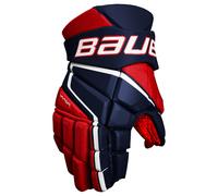 Gants de hockey Bauer Vapor 3X Navy/Red/White Intermediate 13 pouces