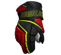 Gants de hockey Bauer Vapor Hyperlite Black/Red/Green Intermediate 13 pouces