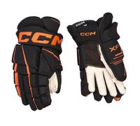 Gants de hockey CCM Tacks XF 80 Black/Orange Junior 12 pouces