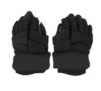 Gants de hockey sur glace, gants de roller-hockey à doigts flexibles et protection courbée du pouce, gants de hockey sur glace respirants pour hommes et femmes, usage multisports : (9 pouces)