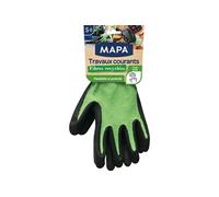 MAPA - Travaux Courants Fibres Recyclées - Gants de Jardinage Multi-Usages en Fibres Recyclées - Flexibles et Résistants - 1 paire - Taille S