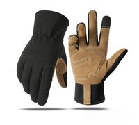Gants de jardinage, écran tactile Travail de jardin avec cuir en microfibre, antidérapant et à l'épreuve d'épines pour la cour, la plantation, la taille (noir, X-Large)