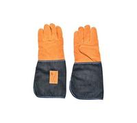 Gants de jardinage en cuir et jean -