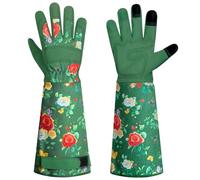 Gants de Jardinage pour Femme et Homme,Respirant Gants de Jardinage Cuir,Long Gant Jardinage avec Protection de l'avant-bras,Gants de Jardinage pour Jardinage Nettoyage, Prendre, Aménagement Paysager