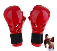 Gants de karaté pour Adultes, 1 Paire de Gants Sparring avec Doublure en éponge Absorbant Les Chocs avec Sangle élastique pour Kickboxing, grappin, Boxe, Sac Vitesse, Arts Martiaux, S