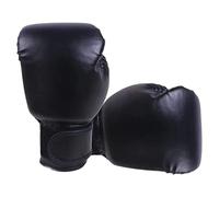 Gants de kickboxing en cuir PU pour sac de frappe Noir Adulte