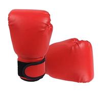 Gants de kickboxing en cuir PU pour sac de frappe Rouge Enfant