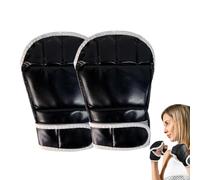 Gants De Kickboxing - Gants Demi-Doigts | De Lutte Contre La Paume Ouverte | Protection des Mains À Poing Rembourrée | Gants De Boxe Réglables pour Les Hommes Traine De Boxe pour Femmes, Sports D