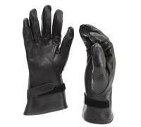 Gants de l'armée française véritable en cuir noir délivré par l'armée française surplus, Noir , Medium