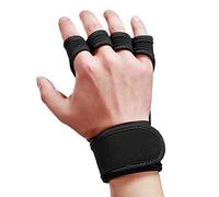Gants de levage, gants de levage, gants d'entraînement avec bande de poignet intégrée, protection antidérapante pour les mains pour soulever des poids Powerlifting Pull ups