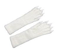 Gants De Longueur Étendue Avec Conception De Griffes 3D Et Faux Vison