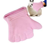 Gants de manipulation d'animaux - Peluche double couche | Gants résistants aux morsures pour petits animaux, lapins, furets, cochons d'Inde, hamsters | Toilettage Bain Coupe Ongles Moufle Format Confo