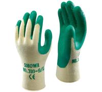 Gants de manutention en latex Showa 310 verts taille XL