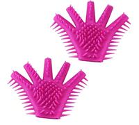 Gants De Massage En Silicone Gants De Massage Roses Pour Le Fisting, Le Point G, La Masturbation Et Le Massage Des Doigts Gants En Latex à Doigts Longs En Forme De Crocs De Loup