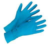 Gants de ménage Ansell Versatouch 87-195 bleus taille 7, lot de 12 paires