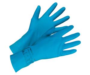 Gants de ménage Ansell Versatouch 87-195 bleus taille 9, lot de 12 paires