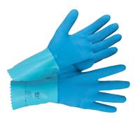 Gants de ménage Mapa Jersette 301 bleus taille 8, lot de 5 paires