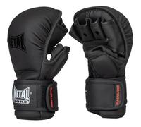Gants de MMA entraînement - METAL BOXE - Black Light - Protection pouce - Rembourrage mousse injectée - Noir M