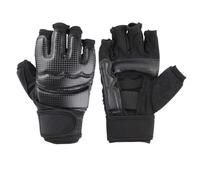 Gants de MMA - Gants de boxe sans doigts - Gants de boxe Muay Thai MMA - Gants légers de grappling - Gants de karaté - Kickboxing du demi-doigt - Sparring, arts martiaux, Muay Thai - Pucts