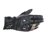 Gants de moto Alpinestars Belize V2 Drystar noir sable flo rouge