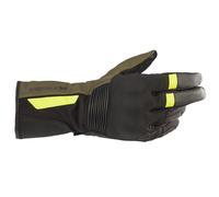 Gants de moto Alpinestars Denali Aerogel Drystar Forêt Noire Flo Jaune