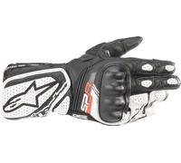 Gants de moto Alpinestars Stella SP-8 V3 pour femme, noir/blanc, XL