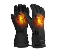 Gants de moto chauffants Baceyong, température réglable, gants chauffants à batterie rechargeable pour le trekking extérieur, le ski, gants chauffants universels