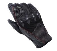 Dainese Gants de moto Karakum Ergo-Tek – tissu ventilé, protège-jointures – Homme Noir/Rouge M