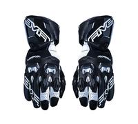 Gants De Moto D'Été En Cuir FIVE Racing RFX2 NOIR BLANC Homologués