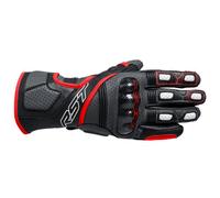 Gants de moto en cuir RST Fulcrum - gris/rouge/noir