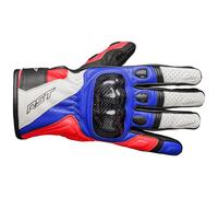 Gants de moto en cuir RST Stunt 3 III - homologués CE - rouge/bleu/blanc