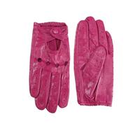 Gants de moto en peau de mouton pour femme - En cuir fin - Simple couche - Non doublé - Respirant - Pour l'équitation, le printemps et, rose rouge, 7 12