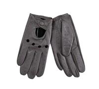 Gants de moto en peau de mouton pour femme - En cuir fin - Simple couche - Non doublé - Respirant - Pour l'équitation, le printemps et, gris, 7 12