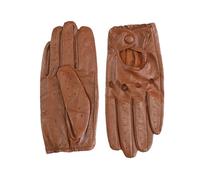 Gants de moto en peau de mouton pour femme - En cuir fin - Simple couche - Non doublé - Respirant - Pour l'équitation, le printemps et, jaune/marron, 7 12