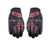 Gants de Moto FIVE SF3 Estival dans la Peau Noir Rouge