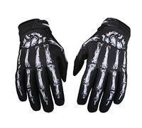 Gants de moto pour écran tactile, gants de vélo squelette antidérapants, mitaines d'équitation pour hommes et femmes M 1 paire de gants de moto pour hommes et femmes, gants de moto à écran tactile