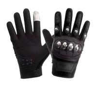 Gants de moto tout-terrain pour homme et femme, quatre saisons, respirants, anti-chute, en acier inoxydable avec écran antidérapant, absorption des chocs, bande de fixation, mâchoire, coussin