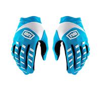 Gants De Motocross 100% AIRMATIC Bleu Blanc