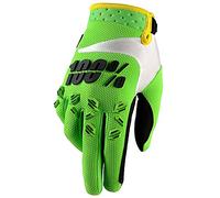 Gants de motocross 100 % Airmatic vert citron - Taille 2XL