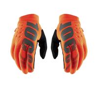 Gants De Motocross 100% BRISKER Orange Noir