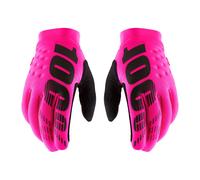 Gants De Motocross 100% BRISKER Rose Néon