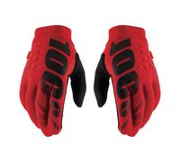 Gants De Motocross 100% BRISKER Rouge Noir