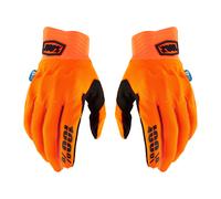 Gants De Motocross 100% COGNITO SMART SHOCK Orange Fluo Noir