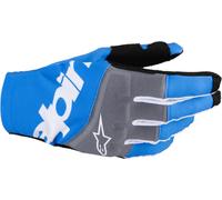 Alpinestars Techstar Gants de motocross, noir-bleu, taille S pour homme