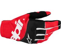 Alpinestars Techstar Gants de motocross, noir-rouge, taille S pour homme
