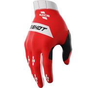 Gants de motocross Shot Race, rouge/blanc, 8